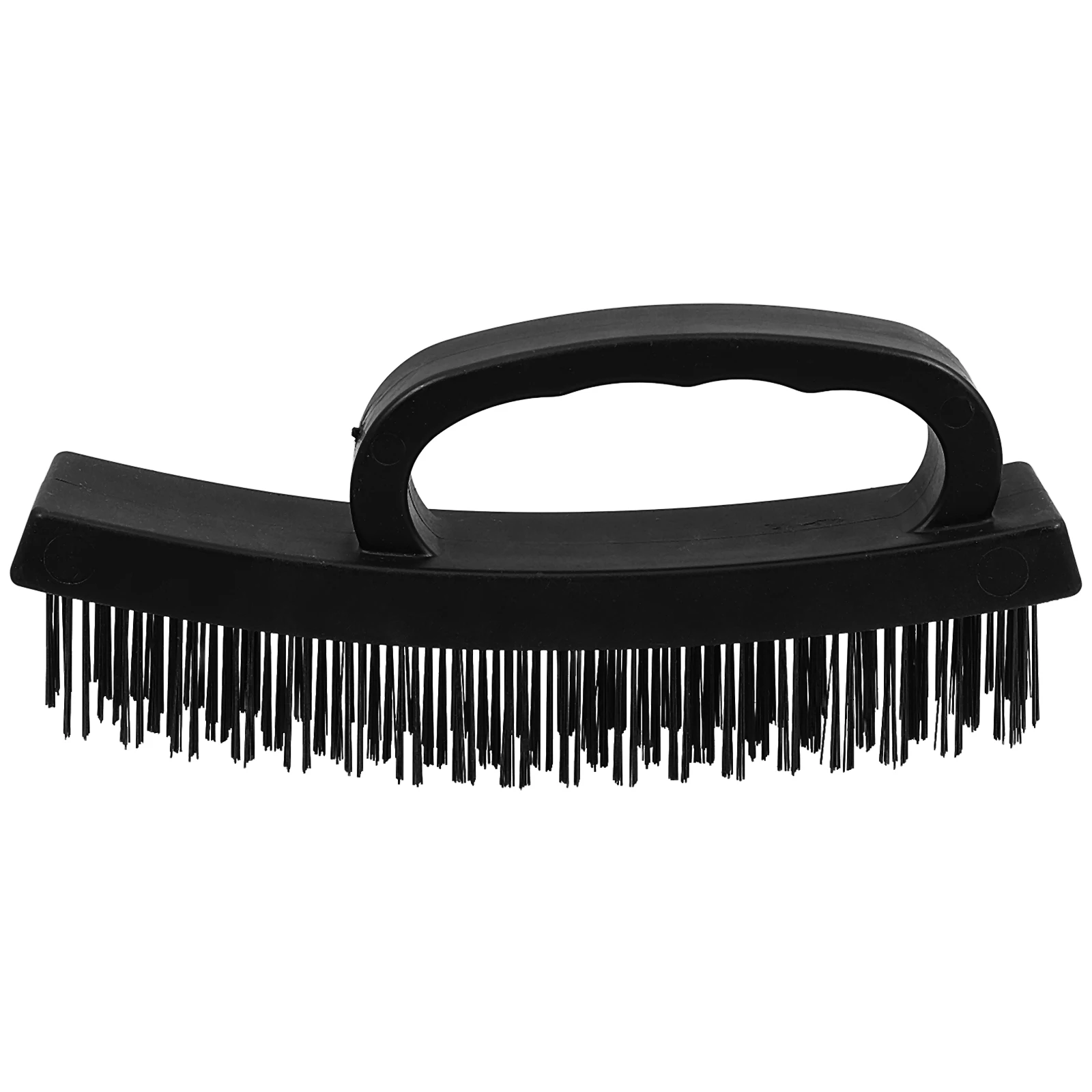 

Steel Wire Brush Galvanized Silver Wires Handle Rust Remover Cleaning Tool Uniform Bristles Metal Brush for Household
