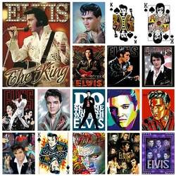 Borsa con cerniera 5D fai da te Elvis Rock Singer Square Diamond Painting Kit adesivo diamante ricamo croce arte regalo per bambini