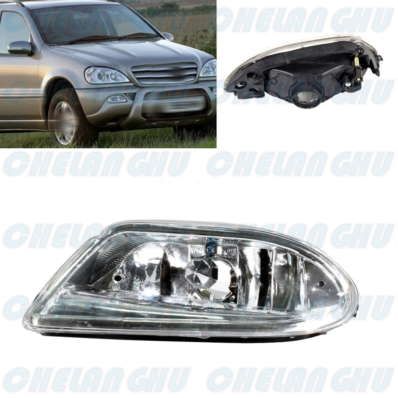 

For Benz W163 ML350 ML500 1998 1999 2000 2001 2002 2003 2004 2005 Right Side Front Bumper Fog Lights Lamp 1638200428