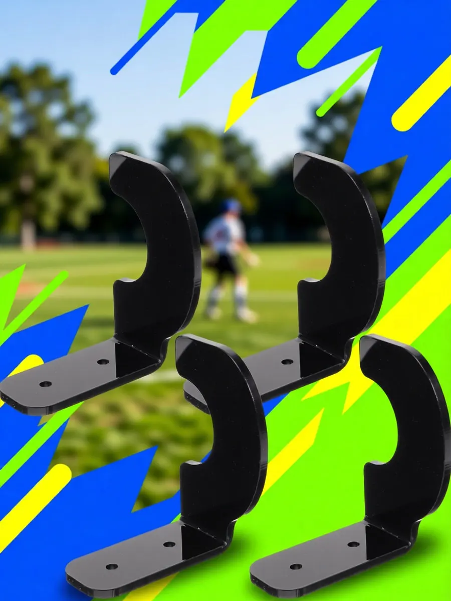Baseball Bat Holder Rack Accessories Stand Display Mounted Hanger Black Holders Storage