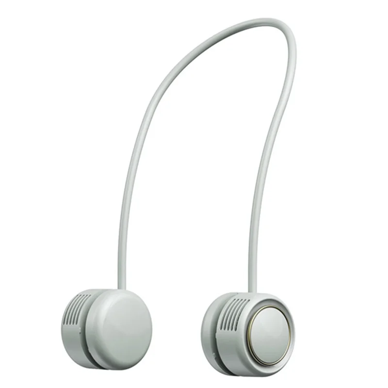 BNVN-New تخزين المحمولة معلقة الرقبة مروحة في الهواء الطلق بلا أوراق شخص كسول USB كبير الرياح معلقة الرقبة مروحة