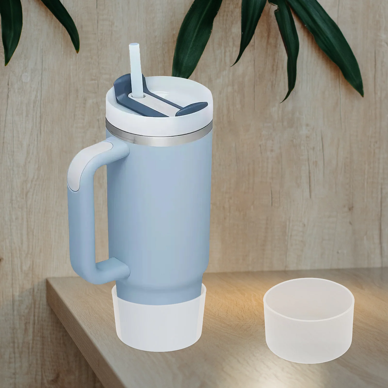 

5pcs Silicone Bottle Boot Water Bottle Sleeve Non-Slip Insulating Cup Bottom Cover Durable Glass Protector Home Kitchen Supplies