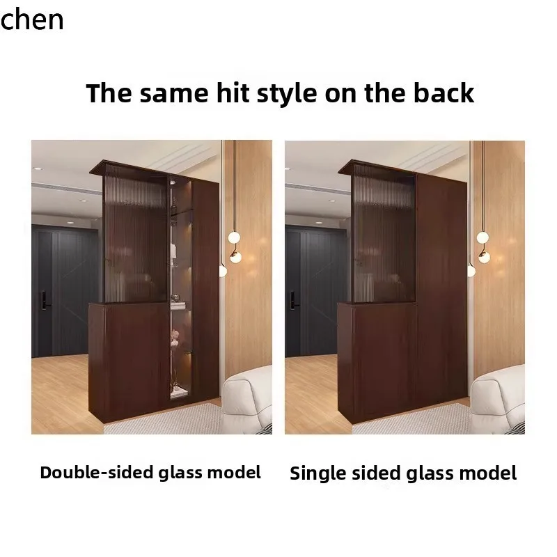 YXY خزانة المدخل باب الدخول خزانة الأحذية شاشة متكاملة ديكور حديث بسيط خزانة بهو منزلية #5