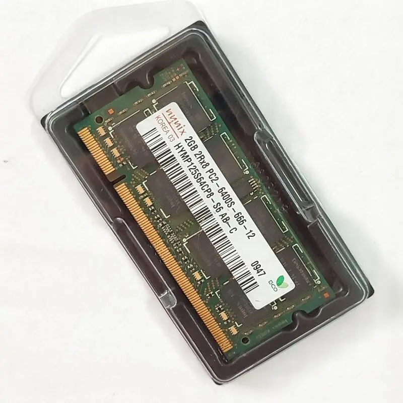 DDR2ラム2ギガバイト800のノートパソコンのメモリDDR2 2ギガバイト2RX8 PC2-6400s-666-12 sodimm 1.8v