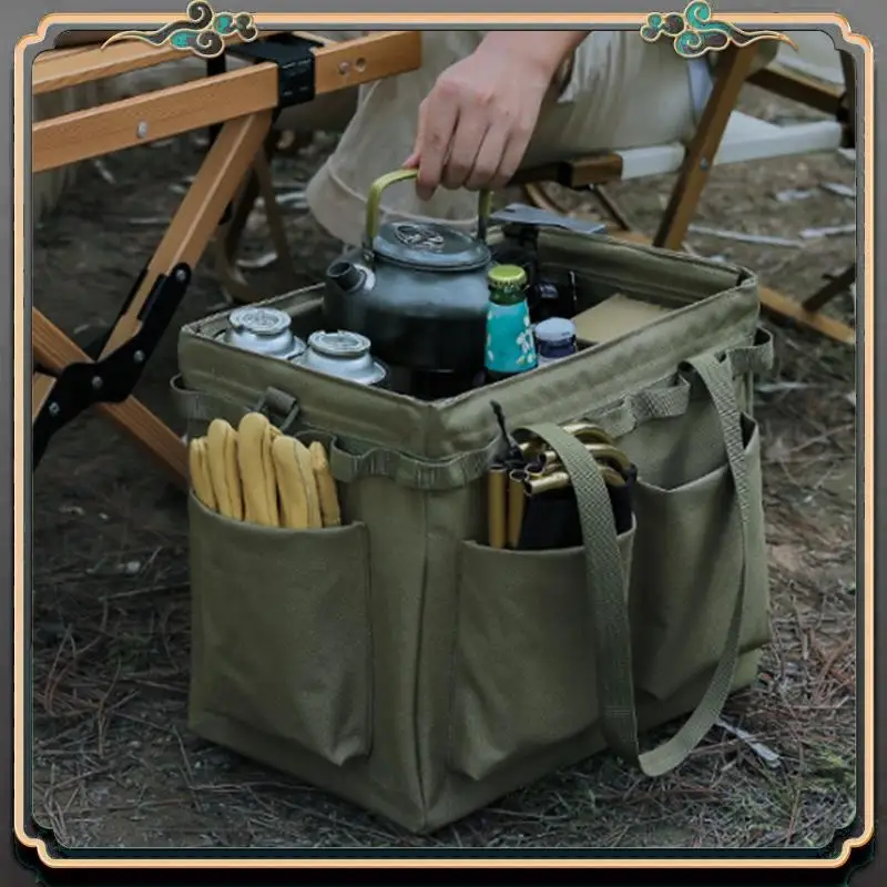 

Premium Large Multi-Functional Travel Bag Outdoor Folding Storage Box Outdoor Camping Handbag Picnic Firewood Bag