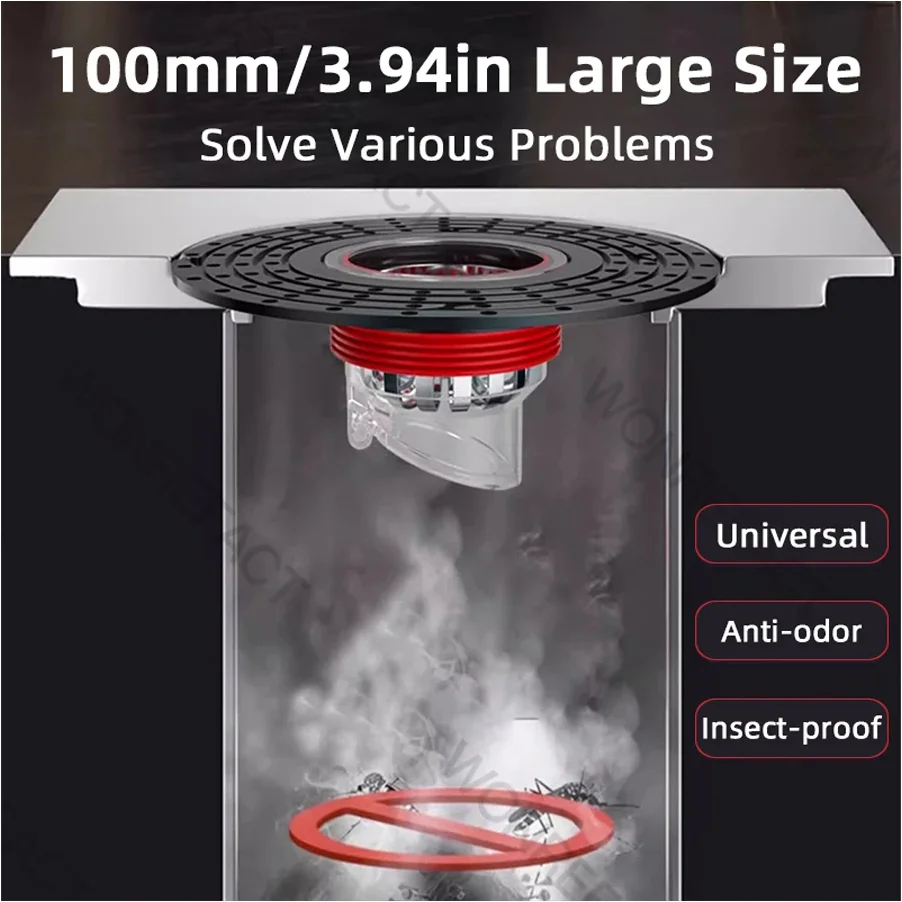 رائحة برهان الطابق استنزاف الأساسية التوصيل ارتجاعي مانع كوتابل المرحاض المجاري تصفية المحمولة استنزاف حامي اكسسوارات الحمام