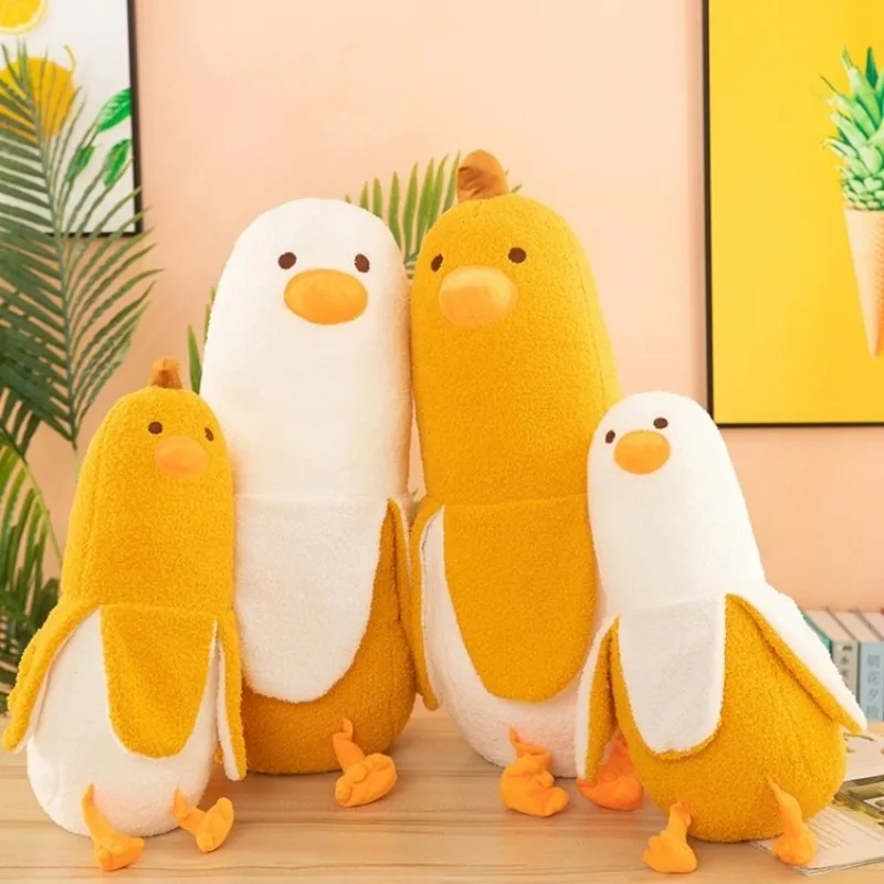 

30CM Peeled Banana Plush Toy Cute Anxiety Make A Friend Duck Throw Pillow Doll Send Children Christmas Birthday Presents