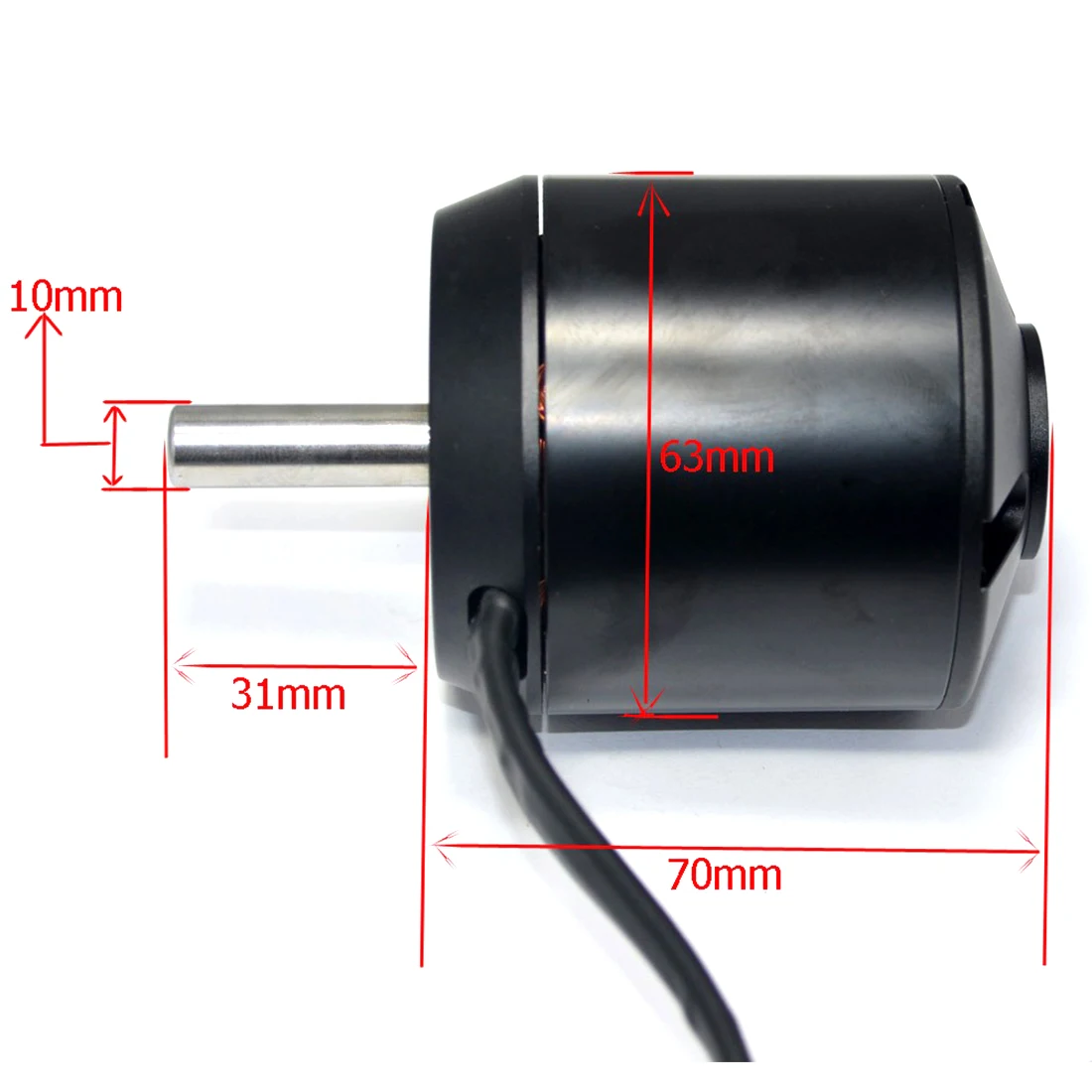 JMT Riemenmotor 6374 170KV 2800W Motor bürstenlos mit Hall-Sensor für DIY Elektro-Skateboard Allrad-Ausgleichsroller – Detail 3