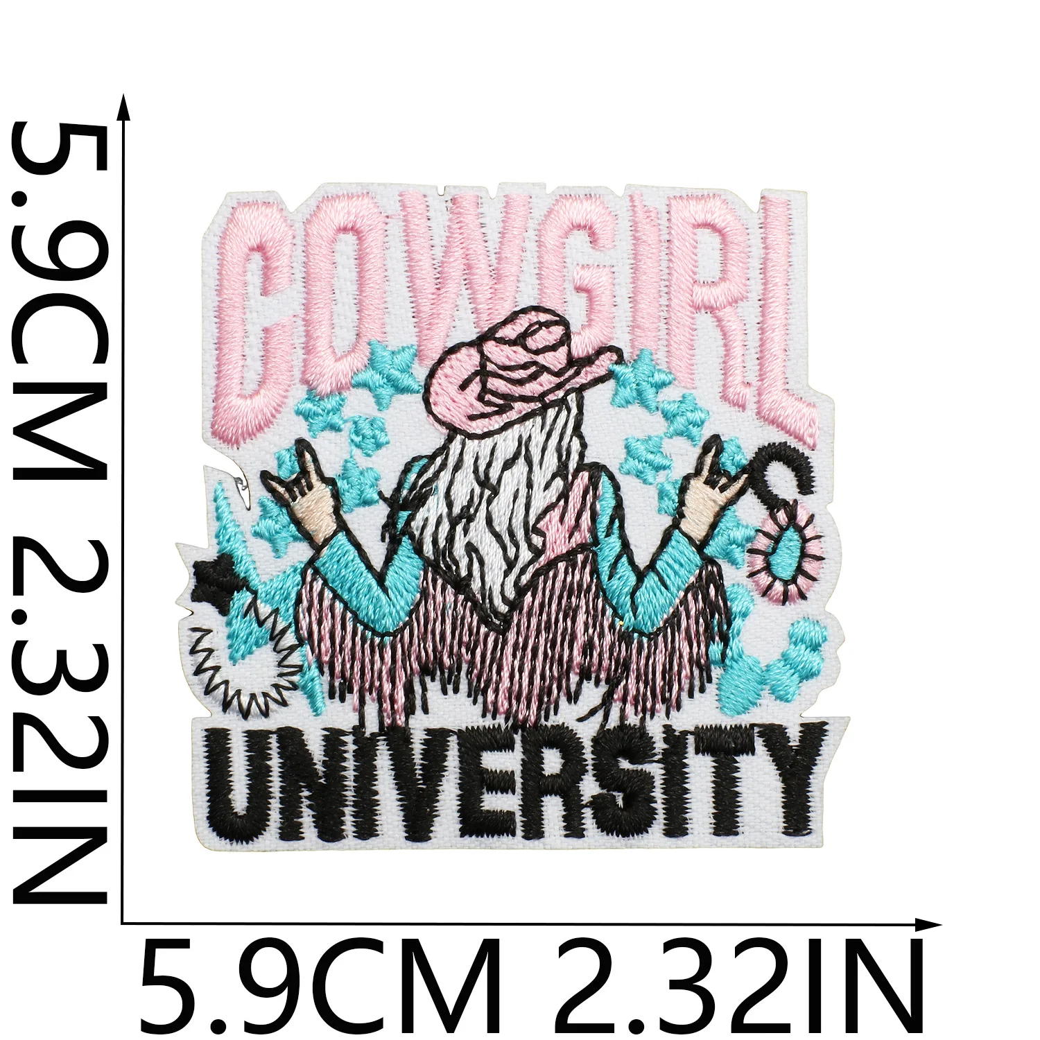 

2025 New Embroidered Pink Lady Practical Patch Stickers for Bags and Jackets Computer-embroidered Logo Sports Car Badges