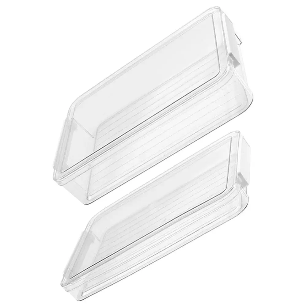 A4 Clear PET Document Organizer Box 2 Pack Certificate File Case for Photos Cards Office Travel