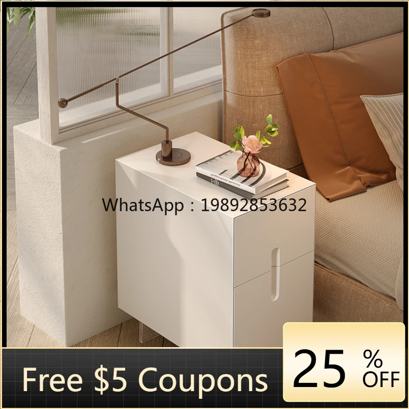 

GZ Super Narrow Bedside Table Light Luxury Extremely Gap Storage Cabinet Mini High Sense