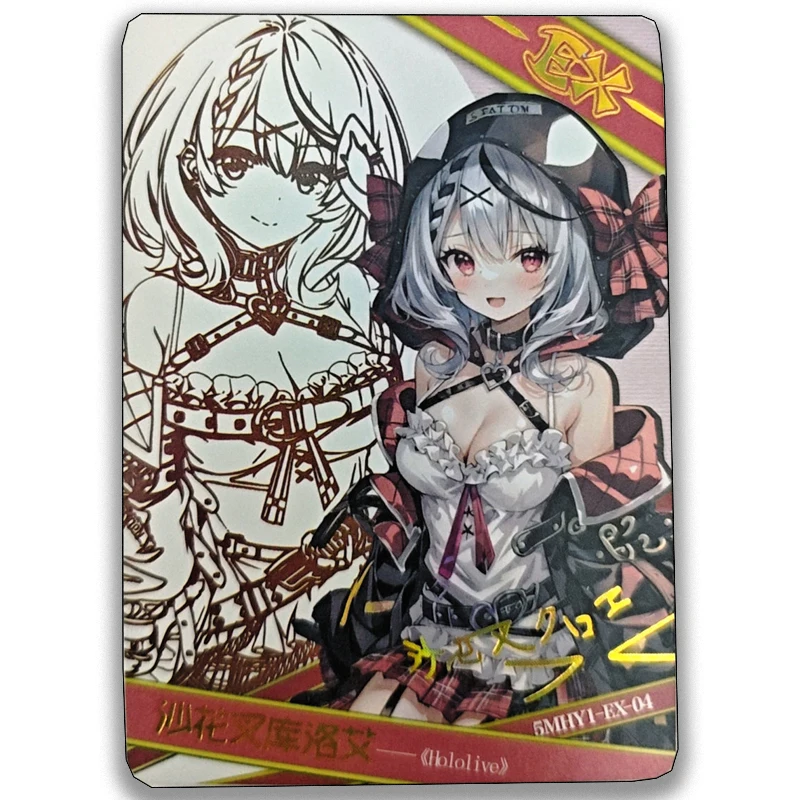 Goddess Story DIY Foil stamping line signature collectible card for holiday gifts Furina Keqing Ruan Mei Yukihana Lamy Ganyu