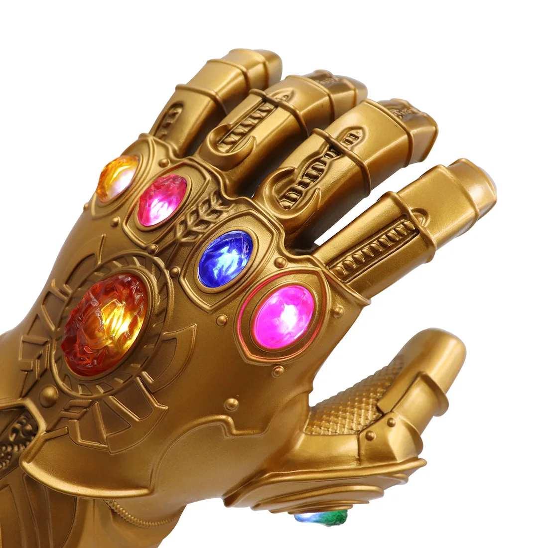 Cos Infinity War Infinity Gauntlet LED Light Thanos Gloves Action Figure Cosplay superhero iron man child Costume party Toy gift