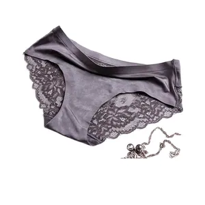 Calcinhas de renda com contraste feminino, cuecas confortáveis e respiráveis, íntimas elásticas, lingerie feminina, roupa íntima, 1pc 12 principais vendas calcinha lace - №11