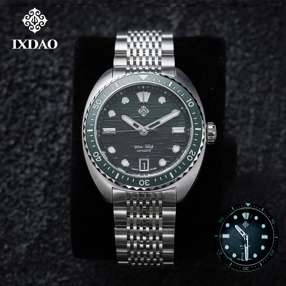 IXDAO IPOSE 2025 Nieuwe NH35 Duiken Heren Automatisch Mechanisch Horloge Saffier Roestvrij Staal 20 Bar Lichtgevende BWG-9 Reloj Hombre