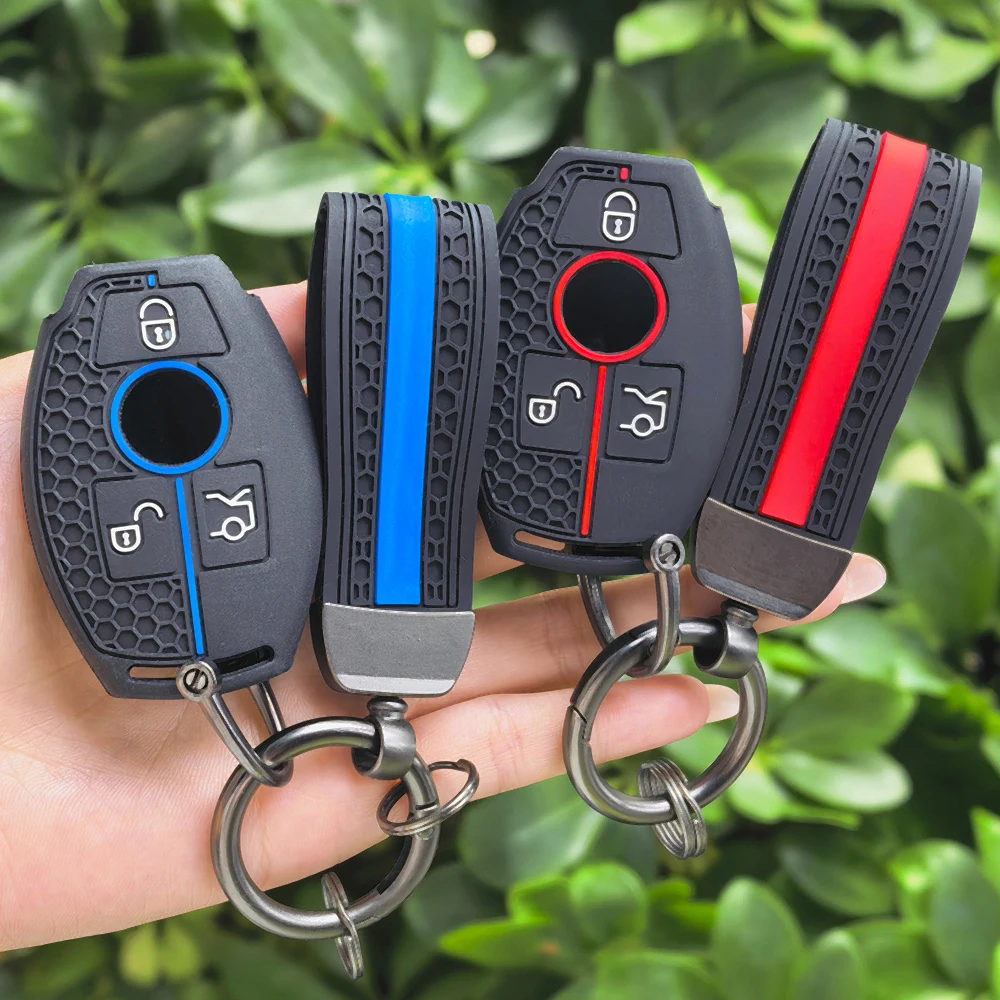 Key Bag Holder Shell Keychain For Mercedes Benz A B C S Class AMG GLA CLA GLC W176 W221 W204 W205 Car Key Case Cover Accessories