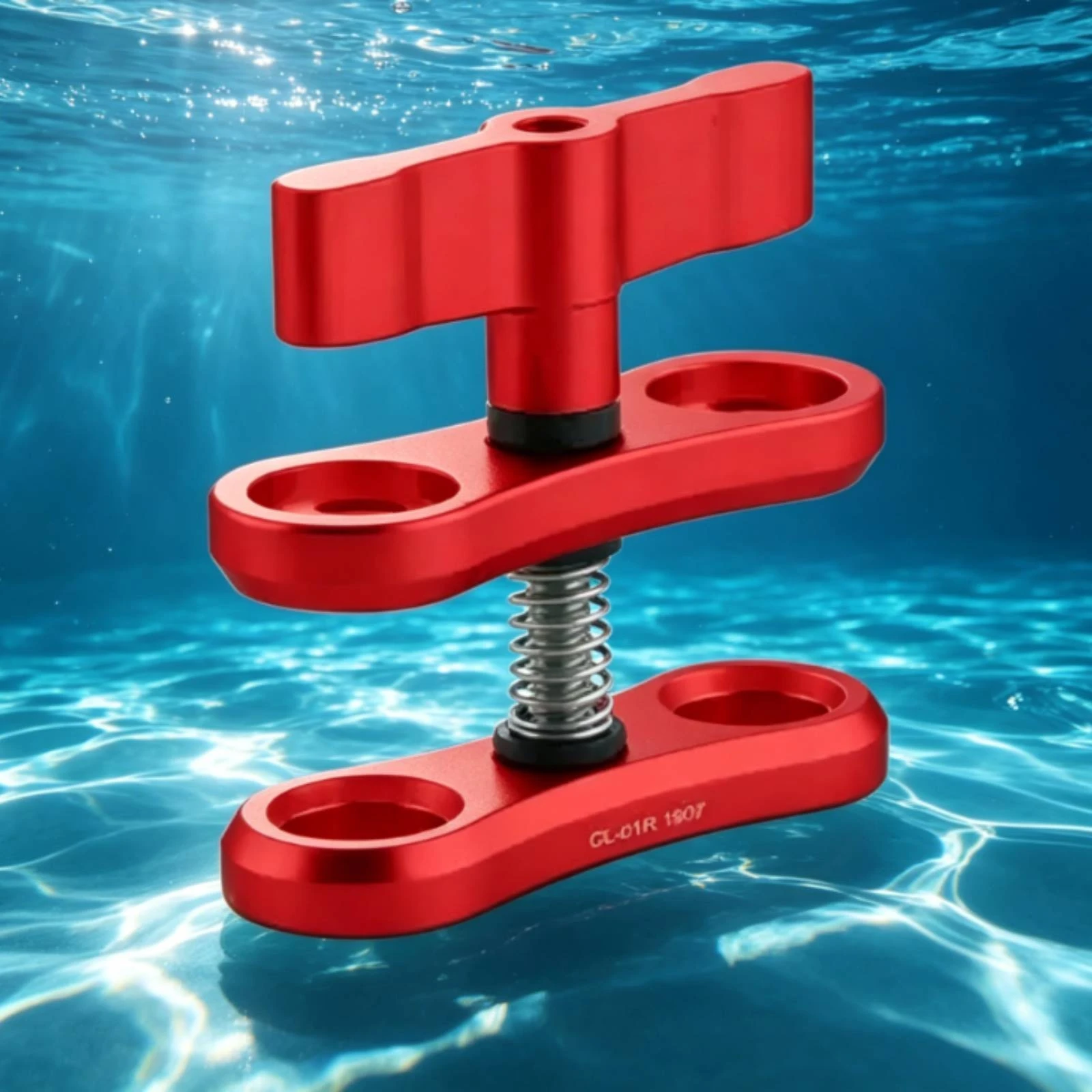 Aluminum Butterfly Clamp Ball-Head Compatible Butterfly Clamp Hand-Tightened