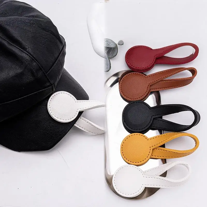 Mehrzweck Pu Leder Magnetische Hut Clip Starke Magnetische Runde Organizer Clip Reisetasche Charms Gepäck Zubehör