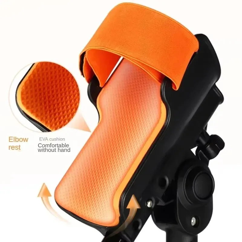 Medical Elbow Crutches Arm Crutches Alloy Fractured Ankle Injuries Portable Folding Crutches Adjustable Height