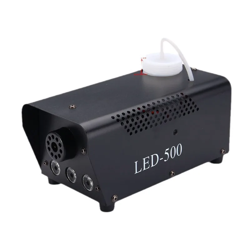 500W LED Smoke Machine with RGB Lighting Stage Fog Haze Effect Equipment Wireless Remote Control for Wedding Bar Party Club DJ