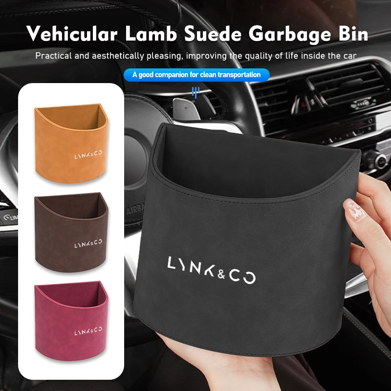 Universal Car Storage Box Seat Back Storage Case Trash Bin For LYNK&CO 01 Phev 02 03 Phev 03+ 05 06 09 PHEV 09 MHEV