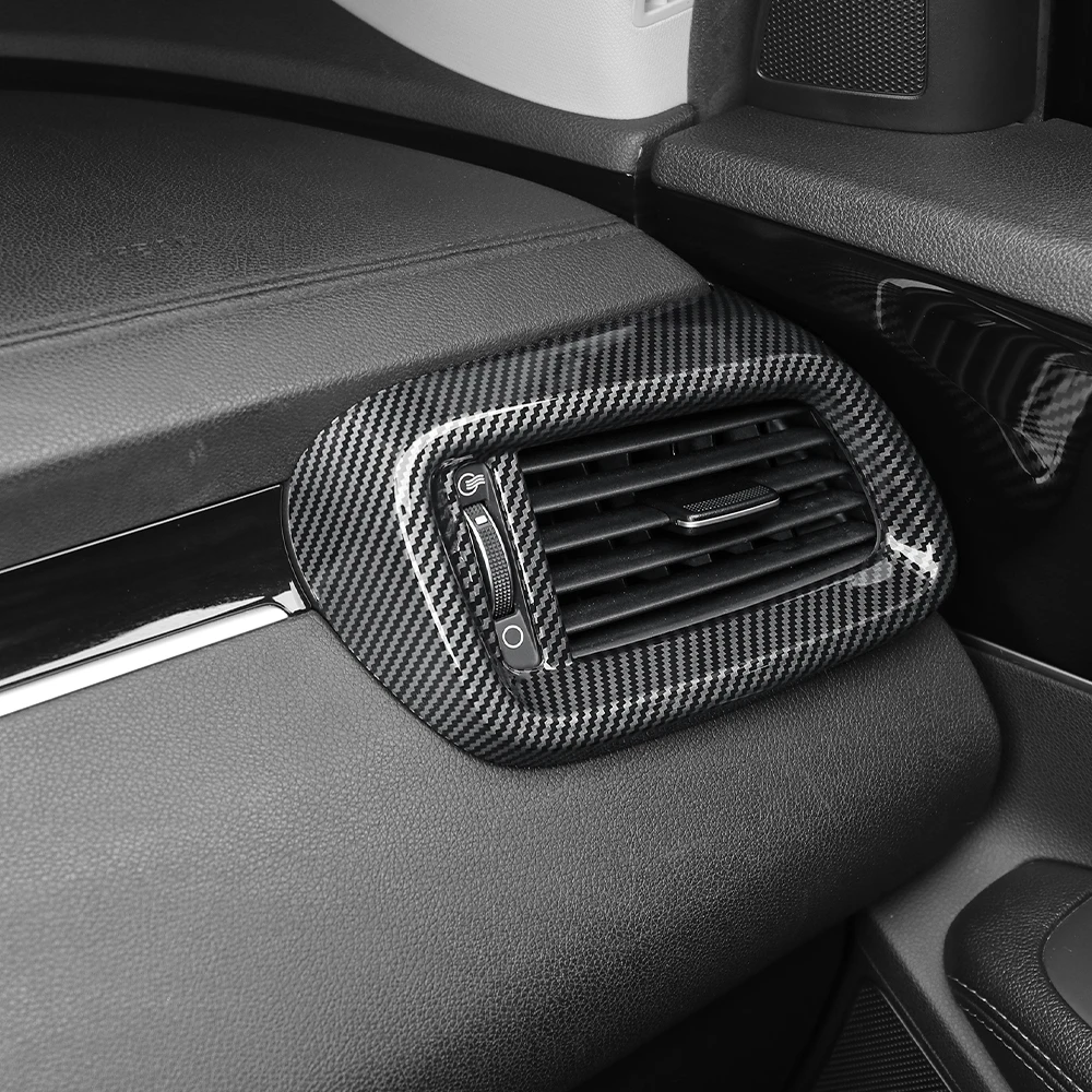 Für Kia Sorento 2014-2020 Carbon-Faser Mittelkonsole Lüftungsabdeckung Instrumententafel-Verkleidung Auto-Innendekor Zubehör LHD – Detail 15