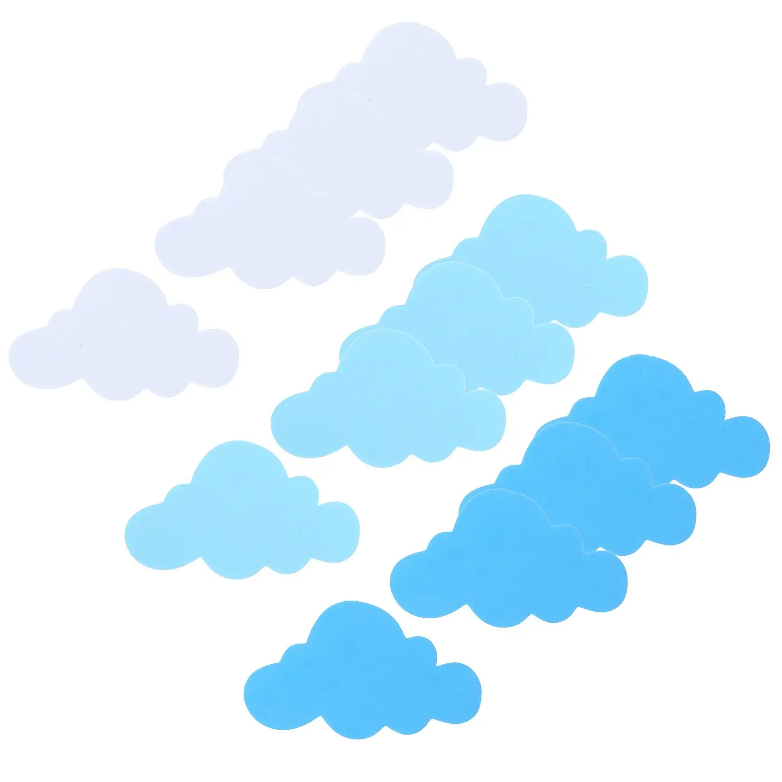 

120pcs Cloud Wall Sticker EVA Decals Baby Room Decor DIY Safe Material Long Lasting Smooth Surface Wall Craft Foam