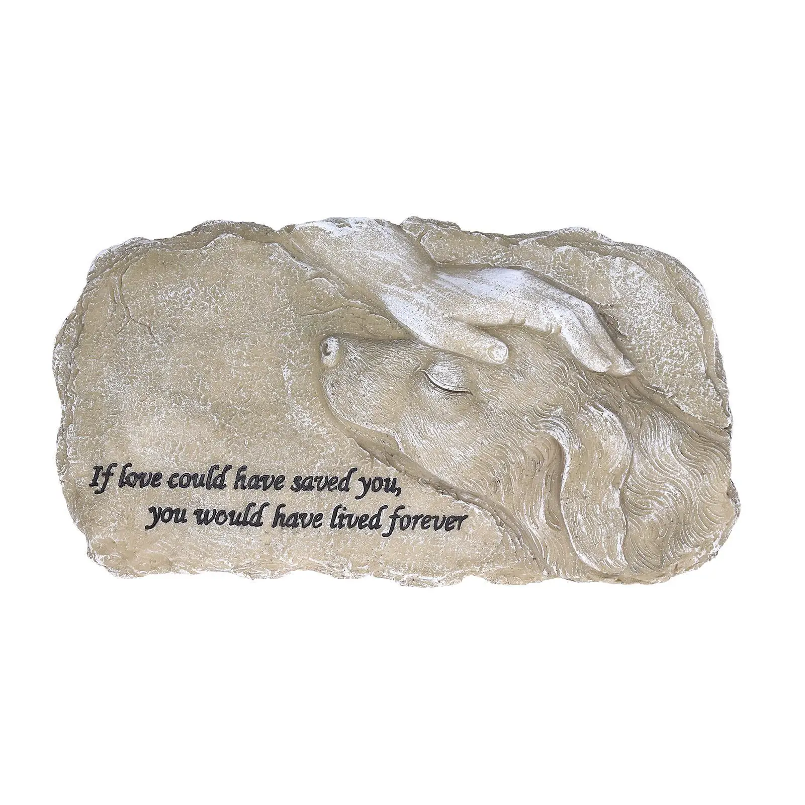 Pet Memorial Stone - Resin Dog & Cat Gravestone for Garden Decoration, Heartfelt Remembrance