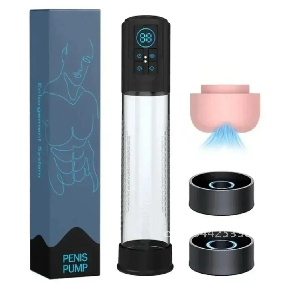 Electric Penis Pump Sex Toy for Men Masturbator IPX7 Waterproof Adult Male Penis Enlargement Vacuum Pump Penile Enhancer Exerci