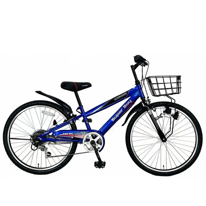 ACE BUDDY 子供用自転車24インジュニアマウンテンバイク シマノ6段変速 オートライト キッズバイク CTB246