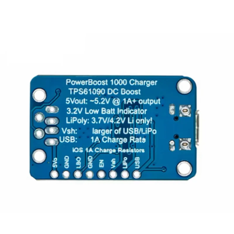 AA84 2465 точечный перезаряжаемый модуль 5 В Lipo USB Boost 1A зарядное устройство Powerboost 1000 портативное решение для зарядки для электроники