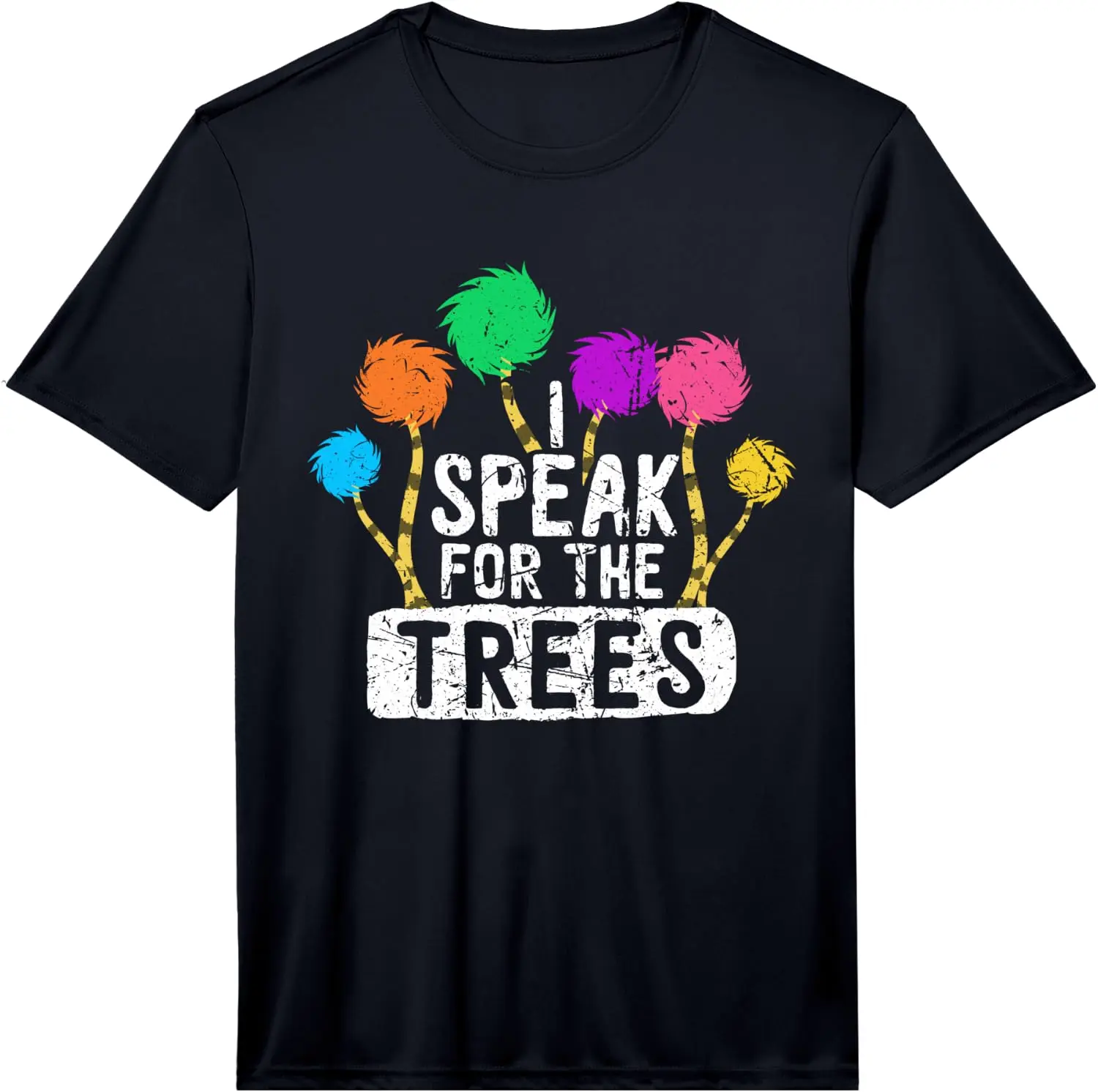 Mens Earth Day Speak For Trees Hippie Inspirational Nature Lover Performance T-Shirt 100% Cotton Trendy Y2K Short-Sleeve Tee – Soft, Quick-Drying, & Moisture-Wicking; Ideal for Sports or Casual Wear; Great Gift for Christmas or Halloween. Environmental.