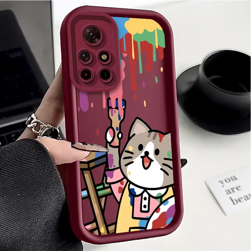 Note 11 Little Painter New Sky Eye Phone Case For Xiaomi Redmi Note 11 11Pro 11SE 11EPro 12 11S 12R 10 10T 10Pro 9 9S 10S Cover