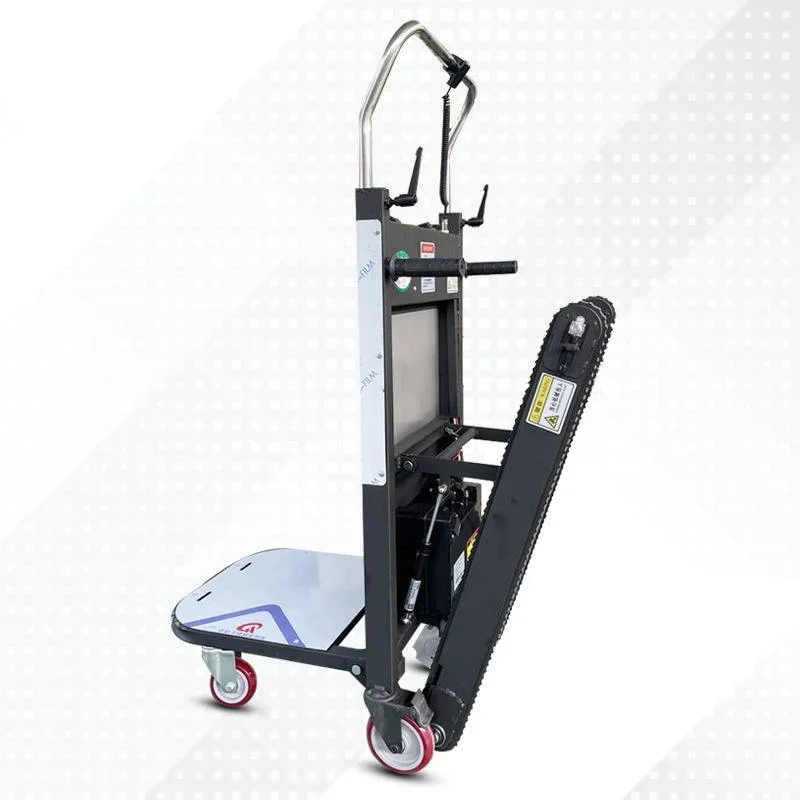 250kg Capacity Wheels Hand Trolley Electric Stair Climbing Cart Trolleys Powered Stair Climber