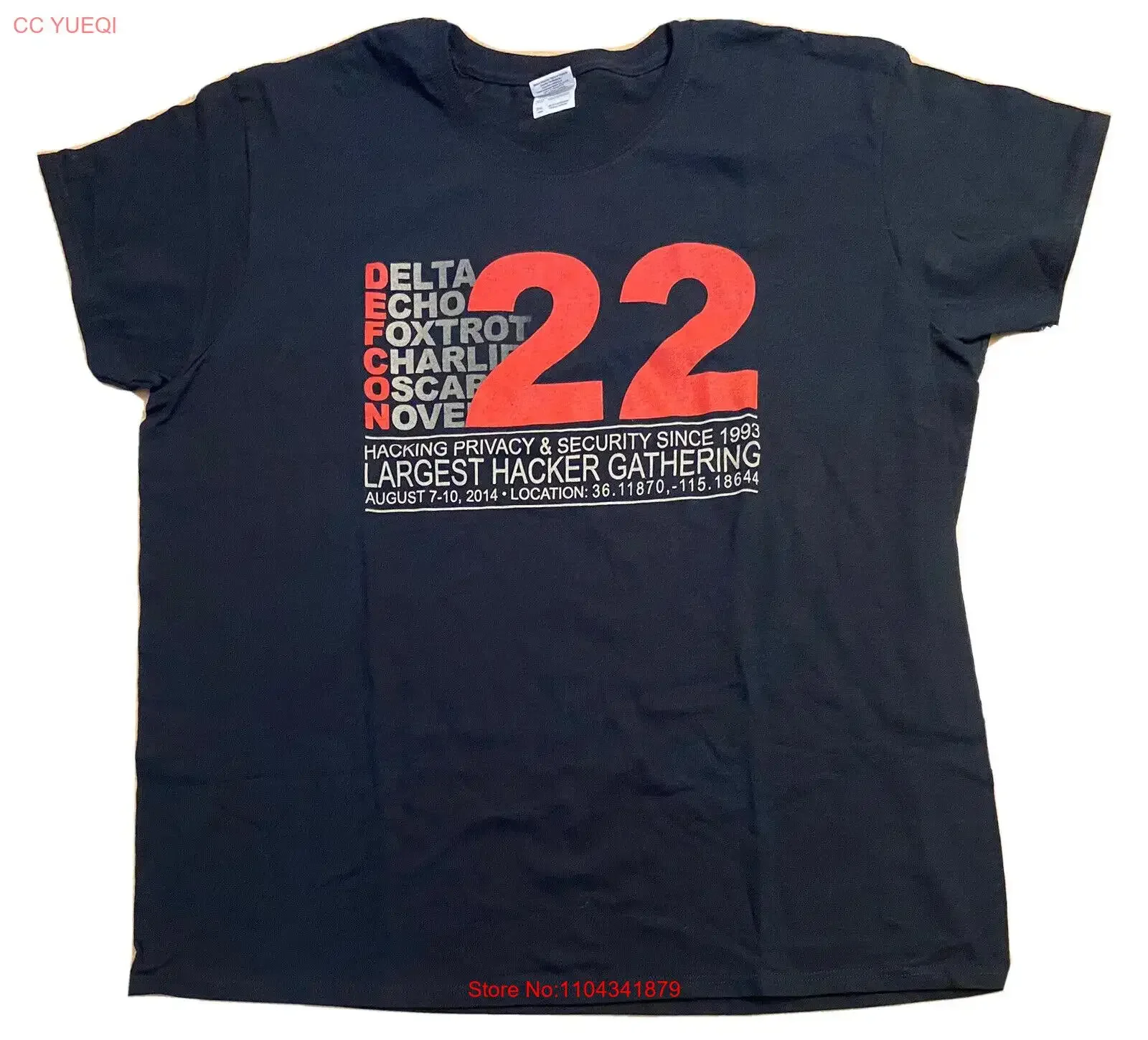 Женская футболка DEFCON 22 Convention Las Vegas 2014, хакер-конференция, 2XL, НОВИНКА Женская футболка DEFCON 22 Convention Las Vegas 2014, хакер-конференция, 2XL, НОВИНКА