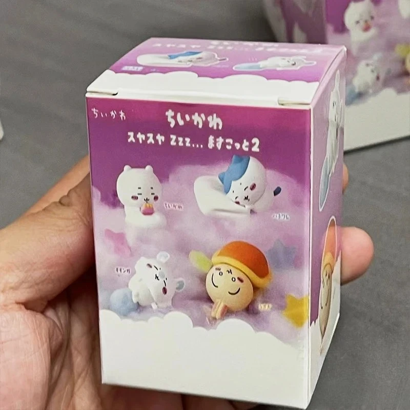

Коллекционные фигурки-сюрпризы Chiikawa Usagi Hachiware Momonga: Серия «Сон» — Аниме-модели Kawaii, украшения, подарки