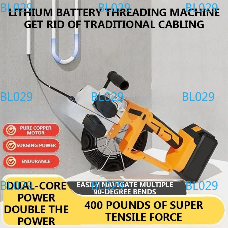 

Automatic Pull Wire Stringing Machine Cable Push Puller Tools Wall Threading Machine Electric Communication Lead Machine