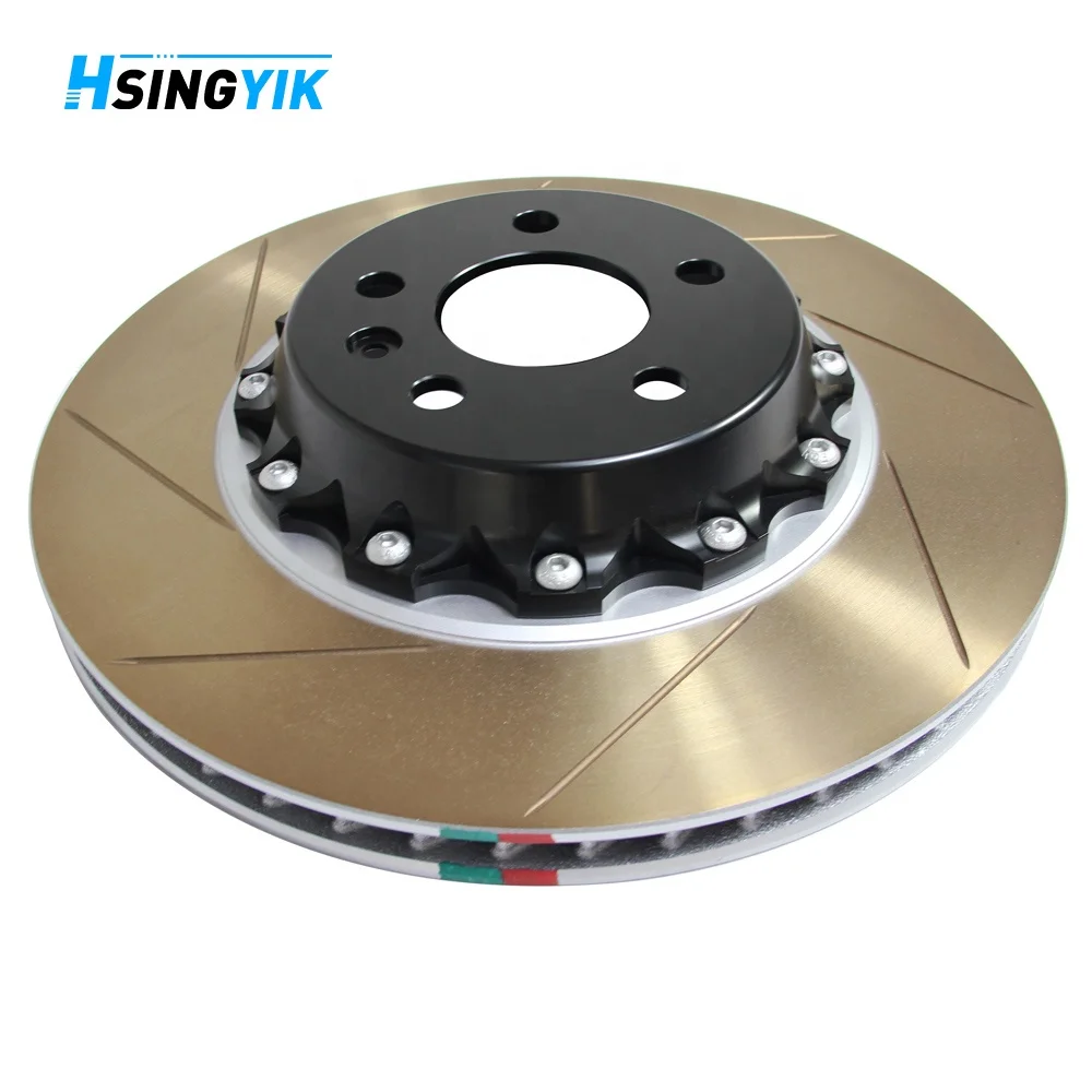 Universal Custom Upgrade Sports Car Parts Drill Slot Floating Brake Rotor Disc Ring for Tesla Model 3 L Performance