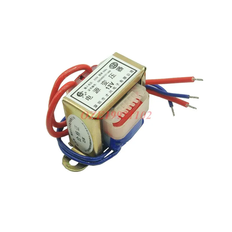 1PC Electric Power Transformer 2W Power 220V 50Hz Input 6V/9V/12V/15V/18V/24V/30V/36V Output 47mm Mounting EI 35X15