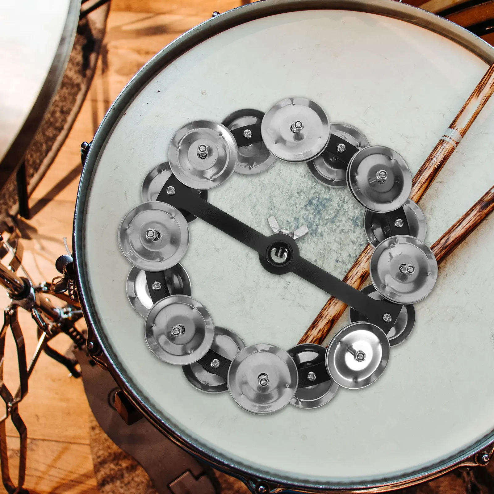ハイハットタンバリン、ドラム用シンバルタンバリン、ダブルロウ - Cymbal Hi Hat のレビューと価格