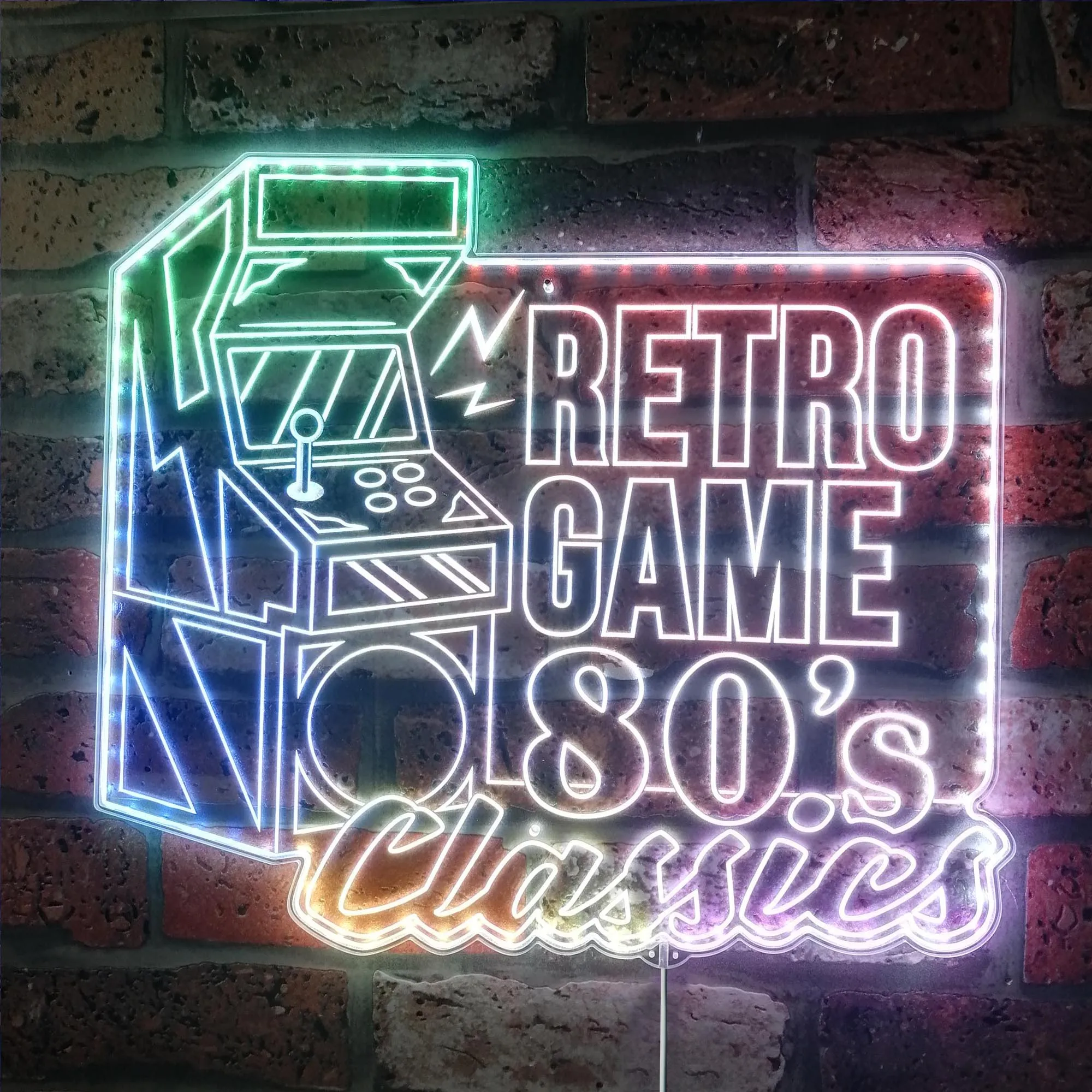 

Arcade Retro Game Classics Video Room Glam Led Neon Sign st06-fnd-i0032-c