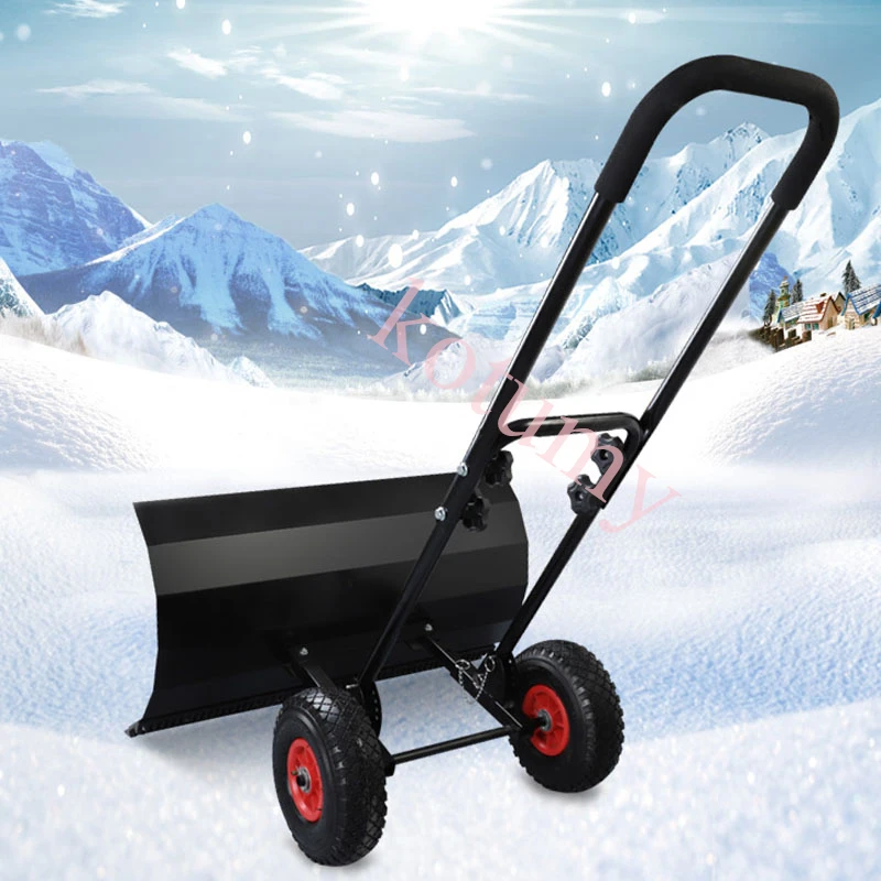 Wheeled Hand Push Snow Removal Shovel Outdoor Household Snow Sweeping Tools Snow Removal Machine