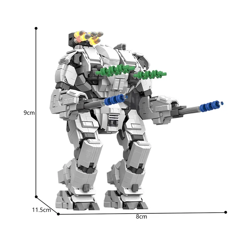 MOC BattleTech Mecha Boy Robot Building Blocks Assembly Model Bricks Toy Family Friends Holiday Gift