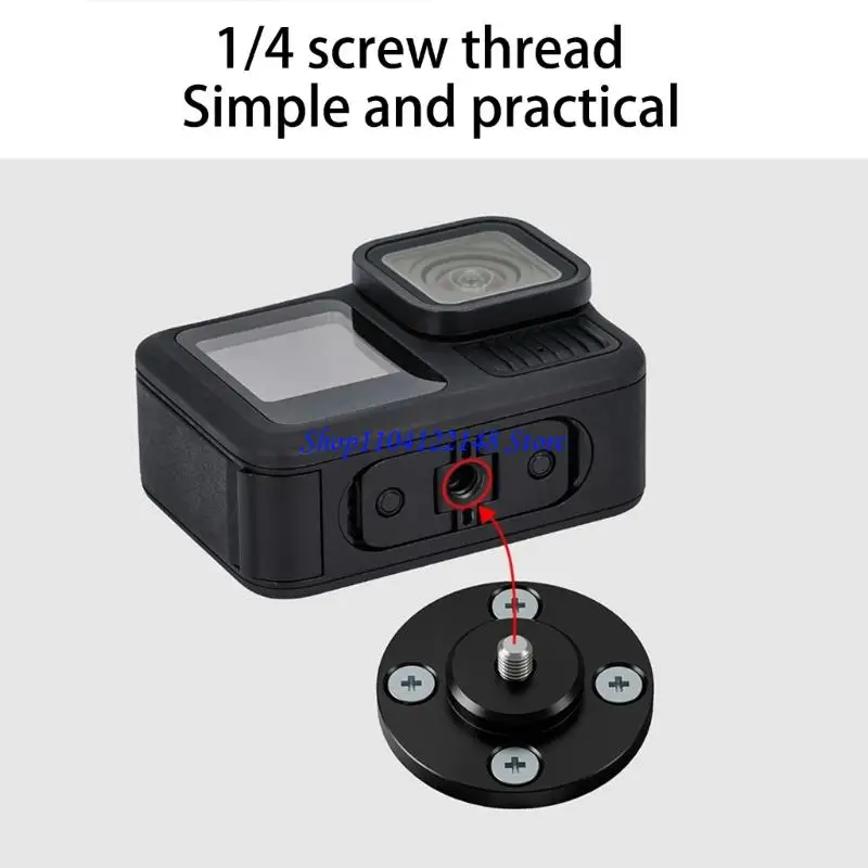 P9FA Standard 1/4 Thread Aluminum Alloy Wall Mount Holder Base Wide Compatibility