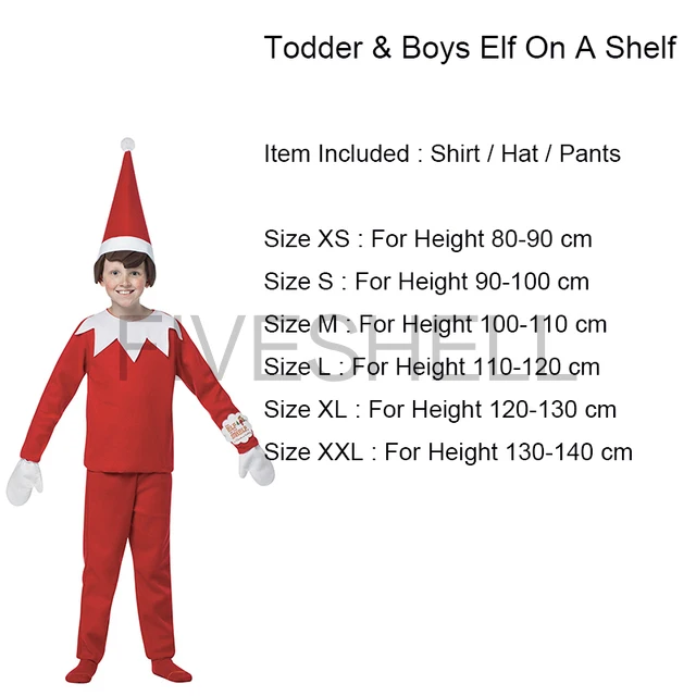 Xma Cosplay Adult Children Family Christmas Costume Kids Elf Costume Adult Elf Costume Red New Year 2023