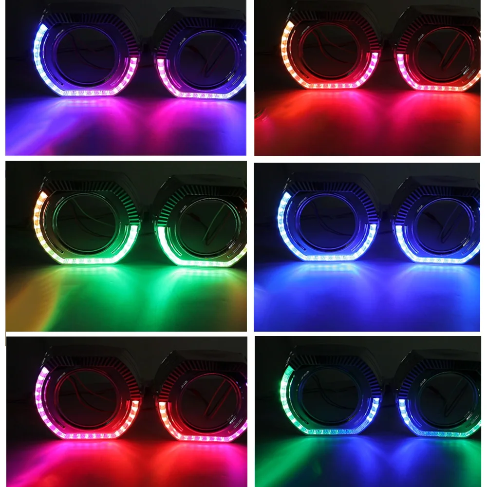 RGB 3 Inch Lens Mask with Angel Eyes 2.5