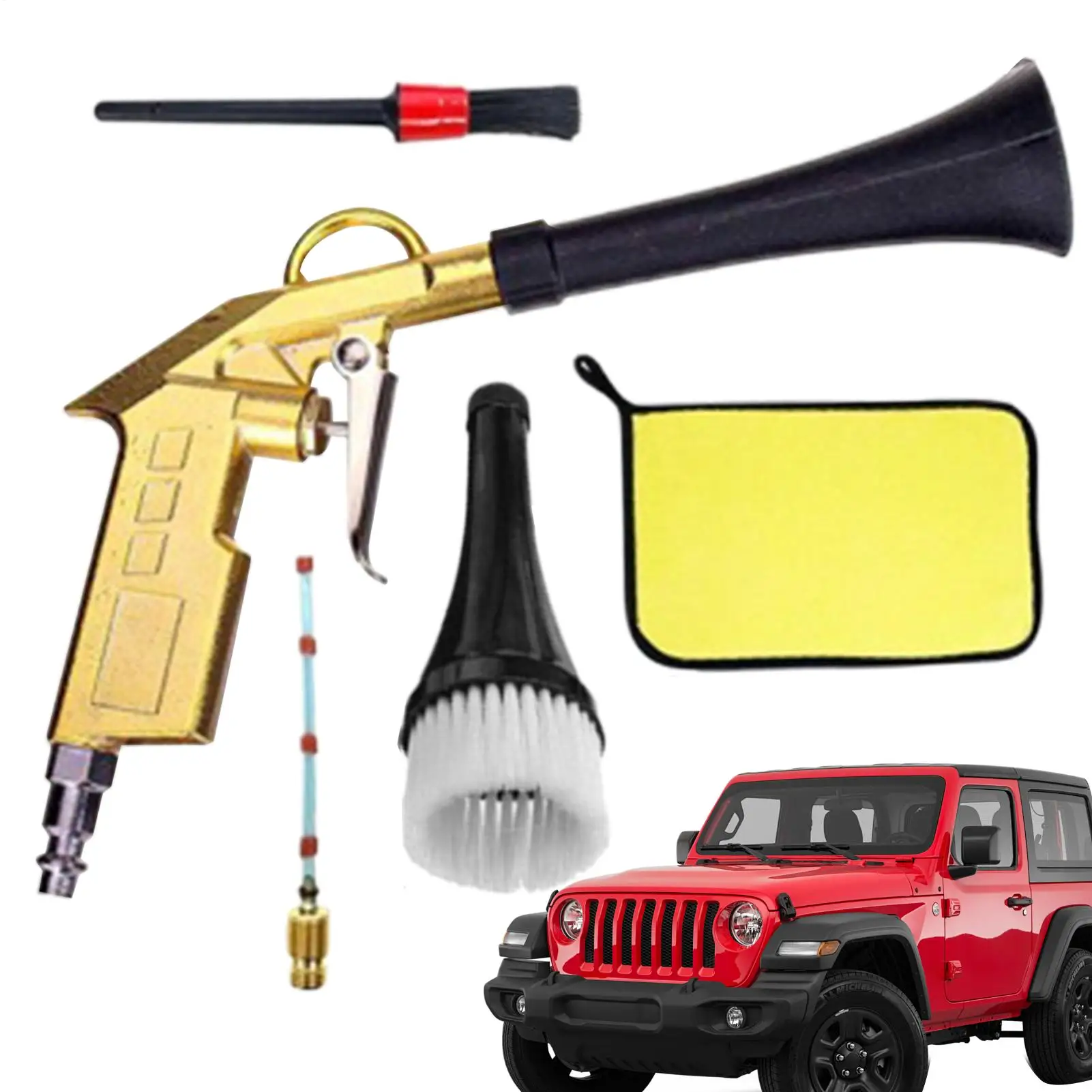 

5Pcs/set car cleaning tool set Powerful Car Interior And external Cleaner Car Cleaning Air Compressor for Household Appliances