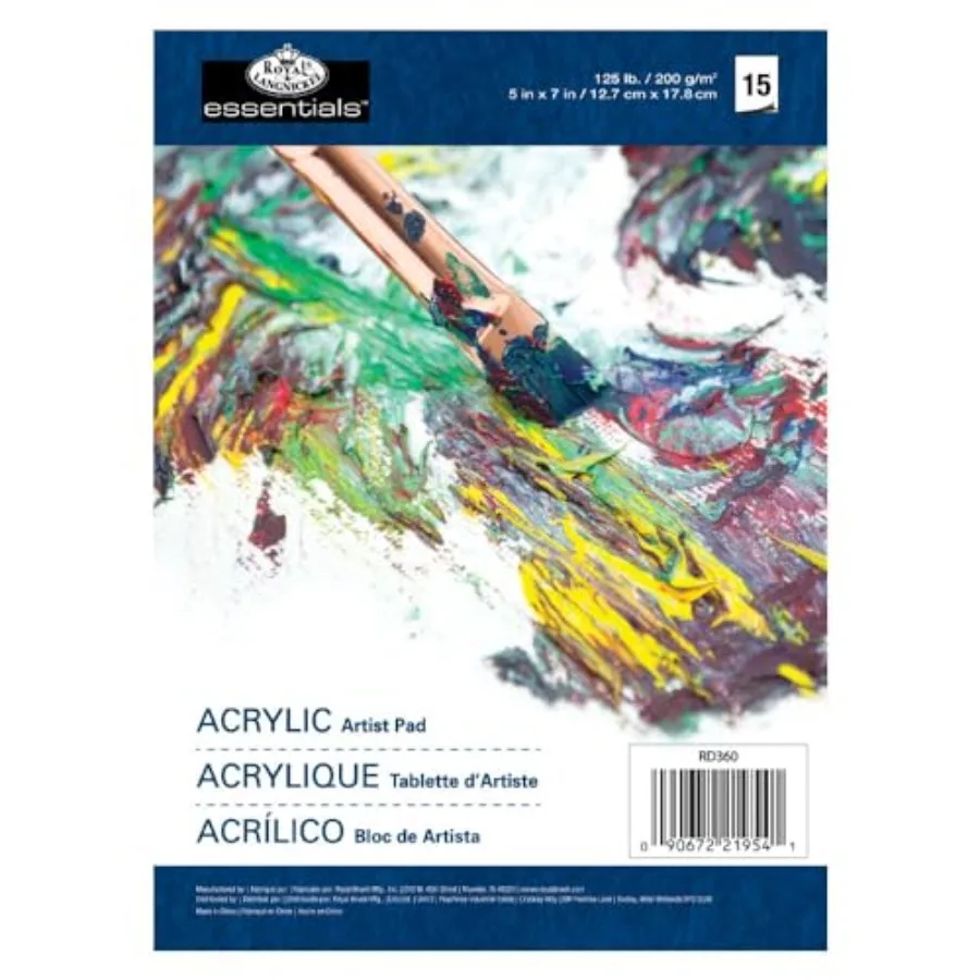 

essentials TM Acrylic Artist Paper Pad 5"X7", 15 Sheets