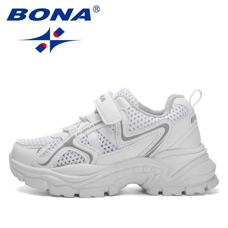 BONA 2023 New Designers Light Sneakers Sport Casual Shoes Children Leisure Trainers Kids Spring Shoes Boys Walking Shoes Girls