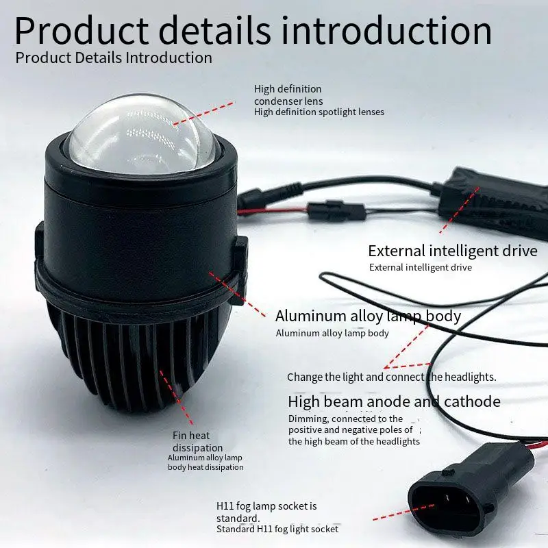 

Upgrade Your Car's Fog Lights with 2 Inch Bi LED Laser Projector Lens for Great Wall Tank 300